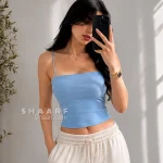 تنخور تاپ بندی زنانه آبی رنگ