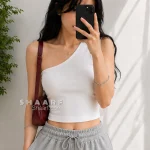 تنخور تاپ تک سرشانه زنانه مناسب سایز ۳۶ تا ۴۲